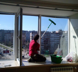 Мытье окон в однокомнатной квартире Дрезна